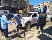 مجلس مدينة العريش ينتهى من تعقيم الأسواق ويدعو لعدم التزاحم والالتزام بالحظر