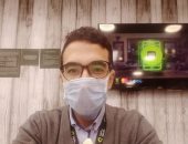 بالجوانتى والكمامة.. محمد يشارك فى مبادرة "اليوم السابع" للوقاية من كورونا