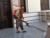 صور.. شباب أبو كبير بالشرقية يطهرون المبانى الحكومية ومركز الشرطة والشوارع