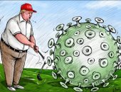 كاريكاتير صحيفة إماراتية.. ترامب يخسر مباراته أمام كورونا