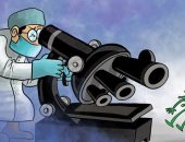 كاريكاتير صحيفة إماراتية.. سباق مع الزمن لاكتشاف علاج "كورونا"