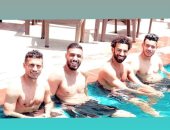 أحمد الشناوى يستعيد ذكرياته فى معسكر الفراعنة بصورة مع صلاح وطارق حامد