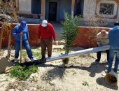 صور.. انطلاق حملة تغيير أعمدة الكهرباء المتهالكة بالعريش فى شمال سيناء 