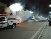 فيديو وصور.. استغلال فترة حظر التجوال فى تطهير شوارع مطروح لمواجهة كورونا