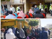 صور.. كيف تواجه المحافظات مشكلة التجمعات والزحام للوقاية من "كورونا".. تخصيص مدارس لتسليم شرائح التابلت لطلاب أولى ثانوى.. وفتح منافذ لصرف المعاشات بالمعاهد الأزهرية والمدارس وأخرى لتسجيل العمالة غير المنتظمة