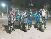 شباب القوصية يشاركون فى حملة تطهير القرية ضد الكورونا 