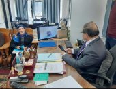 الفيديوكونفرانس بديل آمن لاجتماعات وكيل صحة المنوفية بمديرى الإدارات 