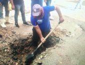 صور.. إصلاح خطوط مياه وسط مدينة العريش وتسيير قافلة طبية بحى الكرامة