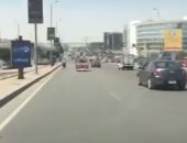 انتظام الحالة المرورية بشارع التسعين فى التجمع الخامس بالاتجاهين