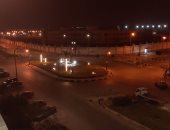 قارئ يشارك صورة تظهر خلو الشوارع من المارة فى الشيخ زايد خلال حظر التجوال