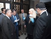 جولة لوزيرة التضامن لمتابعة انتظام صرف معاشات إبريل.. صور