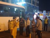 تطهير محطات وقطارات وأتوبيسات أسوان لمنع تفشى فيروس كورونا   