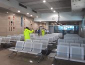 عمليات تعقيم موسعة لمطار القاهرة و لطائرات إجلاء المصريين.. صور