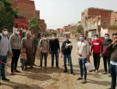 مبادرة لتطهير شوارع قرية بنى حمد ببنى سويف من فيروس كورونا