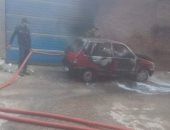 السيطرة على حريق بسيارة دون حدوث إصابات فى سوهاج