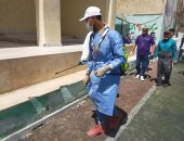 500 شاب يشاركون فى حملات التعقيم بشمال سيناء.. صور