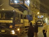 تجديد الشبكة الكهربية الهوائية لترام الإسكندرية بالانفوشى 