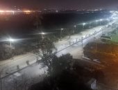 للحد من انتشار كورونا.. مينا يشارك بصورة لكورنيش حدائق حلوان وقت الحظر