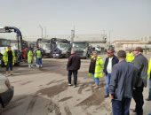 تطهير وتعقيم مدينة العلمين الجديدة للوقاية من كورونا.. صور