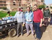 حملة تطهير لشوارع قرية كفر رضوان بالقليوبية للوقاية من كورونا 