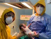 نجاح عملية ولادة قيصرية لسيدة متعافية من كورونا فى مستشفى الغردقة العام