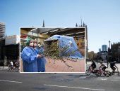 كورونا × صور.. ركوب دراجات رغم العزل الطبى فى بريطانيا وتطهير شوارع موسكو