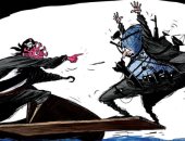 كاريكاتير صحيفة سعودية.. فيروس كورونا يرهب العالم