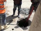صور.. رفع كفاءة شبكات الصرف الصحى بأحياء المنتزه والعامرية بالإسكندرية