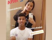 على طريقة صديقة رونالدو.. زوجة حميد أحداد تقص شعر لاعب الزمالك