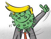 كاريكاتير صحيفة كويتية .. أمريكا تصل لذرة تفشى "كورونا"