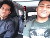 مصطفى محمد يرقص على أغانى المهرجانات بصحبة أحد أصدقائه