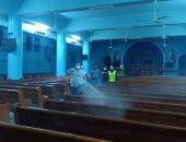 صور.. حملات تعقيم للمنشآت والمرافق للوقاية من فيروس كورونا بأسيوط