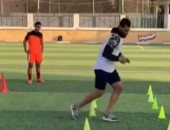فيديو.. محمد أبو جبل يؤدى تدريبا منفردا بأسيوط