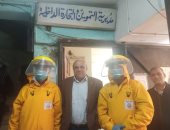 تطهير مؤسسات الحكومة وفض الأسواق العشوائية بالإسكندرية للوقاية من كورونا.. صور