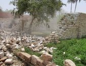 ازالة تعديات على الأراضى الزراعية بمركز سوهاج ودهان الأشجار بجزيرة شندويل 