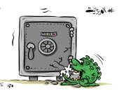 كاريكاتير صحيفة كويتية.. كورونا يلتهم ميزانيات الدول  