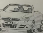 بالورقة والقلم.. "محمد" يشارك بلوحاته لإبراز موهبته الفنية فى الرسم 