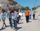 30 شابا بشمال سيناء ينفذون حملة لتعقيم حى الكوثر بالشيخ زويد