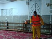 "مياه المنيا" تعقم الأماكن العامة لمواجهة فيروس كورونا.. صور