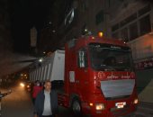 تطهير شوارع العجمى واستكمال مشروع توسعة طريق "إسكندرية –مطروح" اثناء الحظر.. صور