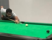 أحمد ياسر ريان بيلعب بلياردو خلال توقف النشاط الرياضى بسبب كورونا