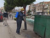 صور.. حملة مكبرة لتطهير وتعقيم شوارع مدينة أبو حماد بالشرقية