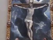 100 لوحة عالمية.."صلب المسيح" فنان إسبانى يرسم يسوع حيا على الصليب