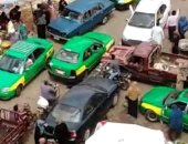 صور.. زحام داخل سوق الرابعة بمدينة السادات فى المنوفية رغم قرار الغلق