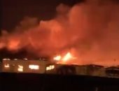 فيديو.. اشتعال النيران قرب سجن فى طهران