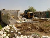 إزالة 53 حالة تعدى على أملاك الدولة والأراضى الزراعية بالمنيا وبنى سويف