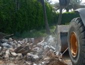 إزالة سور مخالف على مساحة 350 متر بأراضى الدولة غرب الإسكندرية 