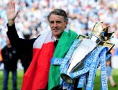 مانشيني: لقب الدوري الإنجليزي مع مان سيتى أهم إنجاز فى مسيرتي 