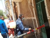 حملات تعقيم لشوارع مدينة أسوان للوقاية من فيروس كورونا