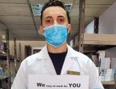 "لوحة شرف الجيش الأبيض".. من قلب مستشفى عين شمس "عمرو" بالزى الطبى